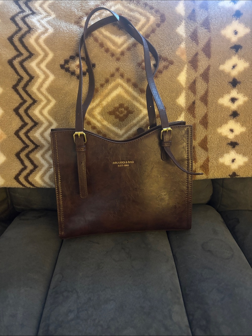 Mexxaro Bag Brown Leather Shoulder Tote
